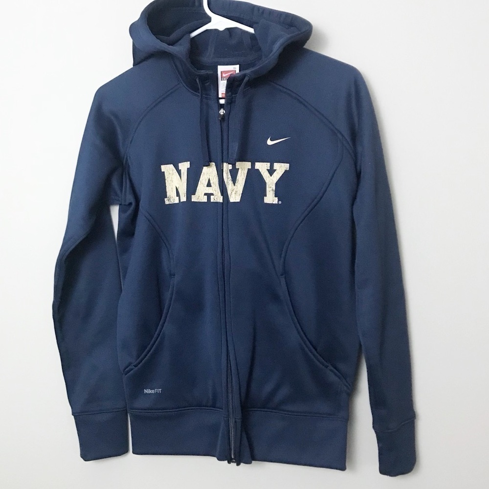 Nike | Dri-Fit Therma NAVY Zip Hoodie sz S